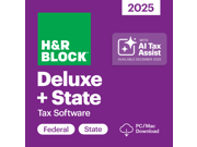 Deals on H&R Block Tax Software Deluxe + State 2025 PC/Mac Digital
