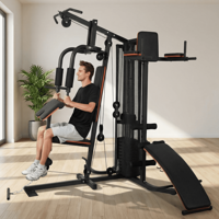 Deals on Naipo Home Gym Station with All in One Home Gym 300lbs